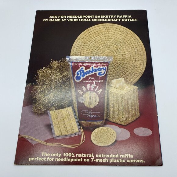 Needlepoint Basketry B312 Country Kitchen Chickens 8 Projects Plastic Canvas - Picture 3 of 10